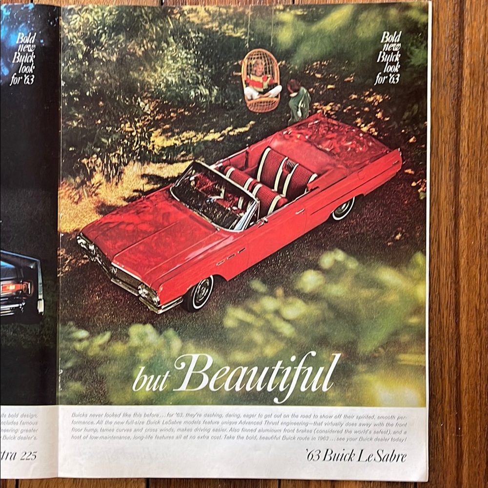 Vintage 1963 Buick LeSabre Convertible Ad